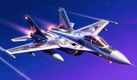 Aerial combat. The pilot of the plane.