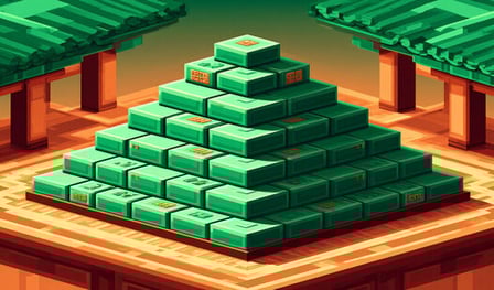 Mine craft mahjong