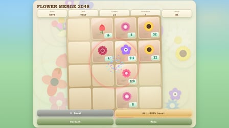 Flower Merge 2048 - Screenshot 3