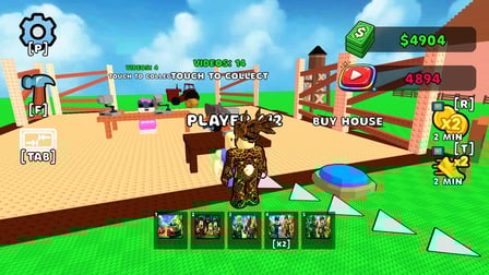 Be a Brainrot Blogger! Obby Magnate Tycoon 3D +1 - Screenshot 1