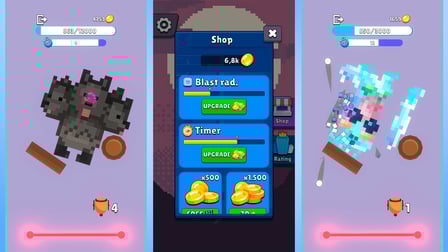 Obby Pets: Pixel Destroyer - Screenshot 1