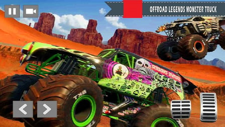 Monster Truck vs Zombie Death Shooting Game 