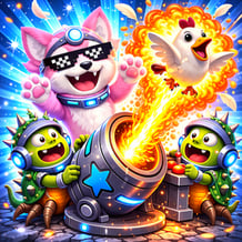 Chicken Chaos: Lunfica Funny Adventure