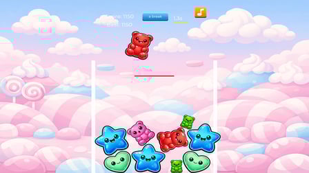 Merge gummy bears! Enjoy - Screenshot 1