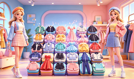 Girl's Closet: Match & Clear