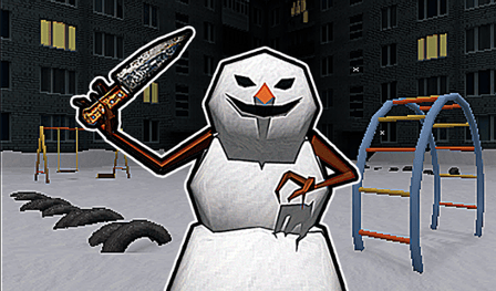 Santa with a shotgun