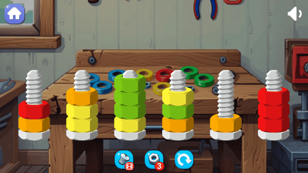 Bolts and nuts sorting - Screenshot 1