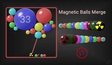 Magnetic Balls Merge