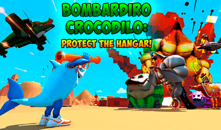 Bombardiro Crocodilo: Chroń Hangar!