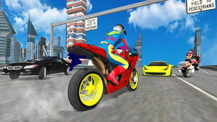 Motorbike Stunt Super Hero Simulator