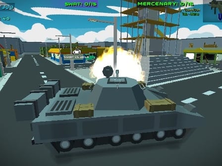 Blocky wars vehicle shooting multiplayer