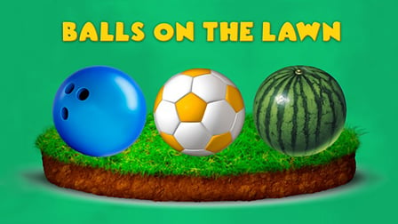 Balls on the lawn