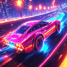 Geometry Car: Retro Wave