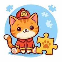 Purr-fect Puzzles: Kitten Jobs