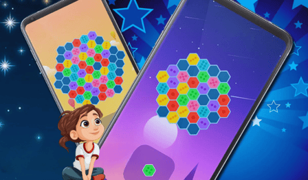 Hexa puzzles: Connect the dots