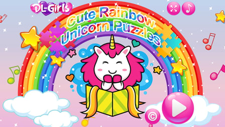 Cute Rainbow Unicorn Puzzles