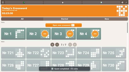Crosswords: Big Collection - Screenshot 4