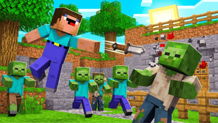 Noob is a knife thrower against zombies