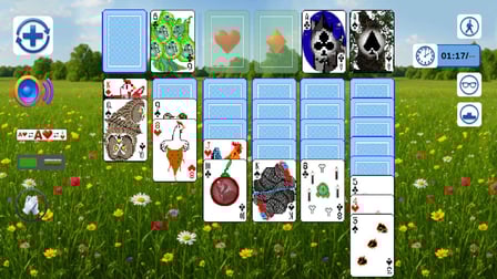 Solitaire "Klondike": Fantasy Bird Cards - Screenshot 1