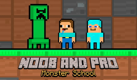 Noob and Pro Monster School