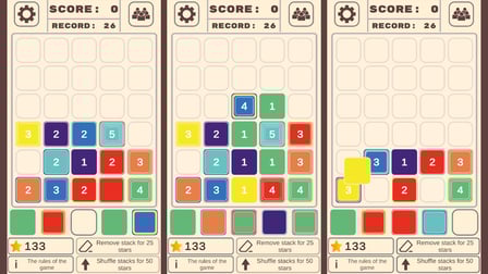 Colored tiles : stacks of colored tiles - Screenshot 2