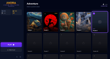 Jixora – Jigsaw Solitaire Puzzle - Screenshot 3