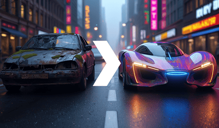 Connect Cars: Fold a Sports Car!