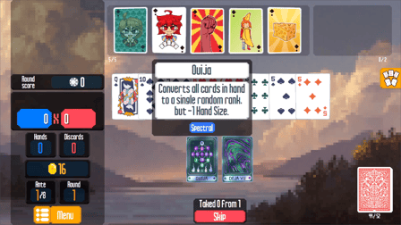 Quin. Balatro-like poker-solitaire - Screenshot 1