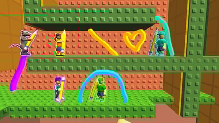 Obby online with friends: Draw and Jump! - Screenshot 1