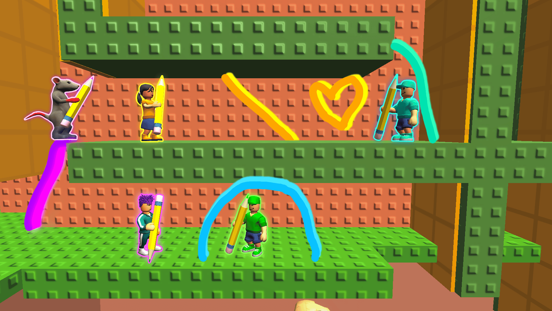 Obby online with friends: Draw and Jump! cover