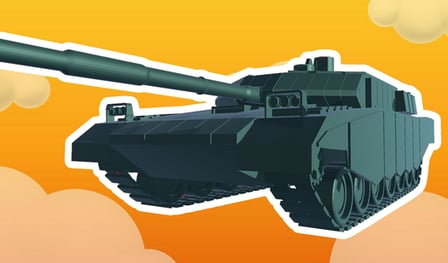 Tank attack. One against all.