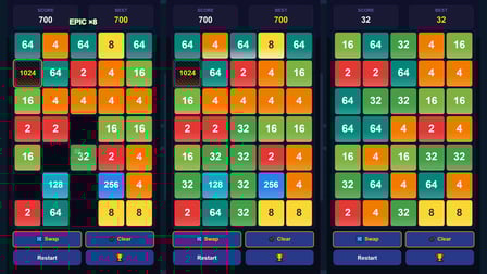 Merging Numbers 2048 - Screenshot 2