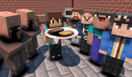 Restaurant in BlockCraft 3d