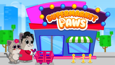 Supermarket Paws Cat Game for kids