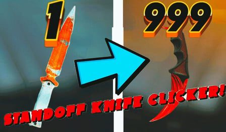 Standoff knife clicker!