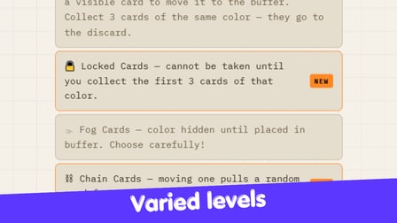 Tri de cartes : Défi - Screenshot 2