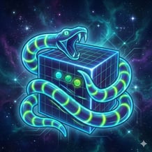 Space Snake 3D - Snake on a Cube
