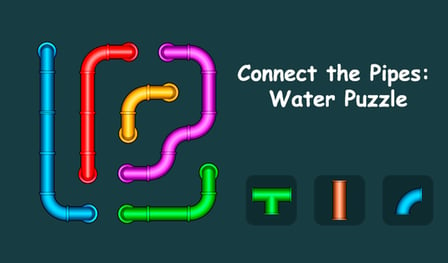 Connect the Pipes: Water Puzzle