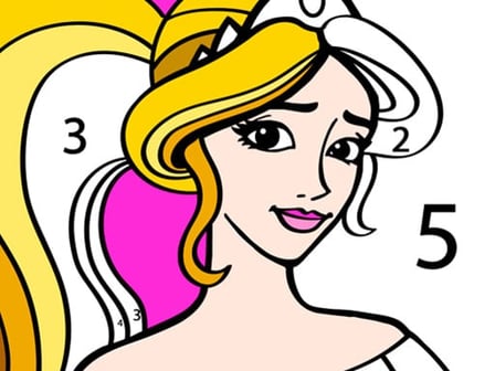 Princess Coloring By Number