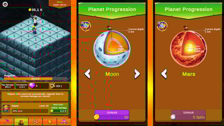 Planet Digger: Clicker - Screenshot 2