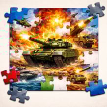 Puzzles with Armored Vehicles