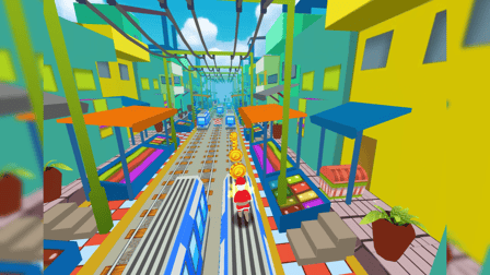 Xmas Santa Surfer Running Game - Screenshot 3