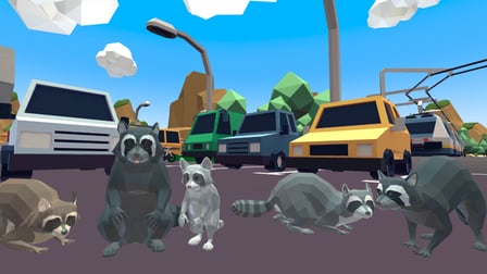 Raccoon Adventure City Simulator 3D