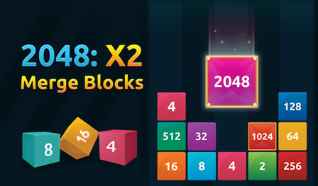 2048: X2 Merge Blocks