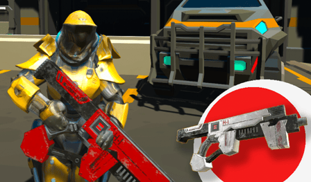 Cosmo: Shooter battle filed with Robots & Blusters