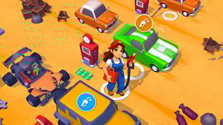 Gas station and car service simulator - Screenshot 2