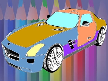 Muscle Cars Coloring