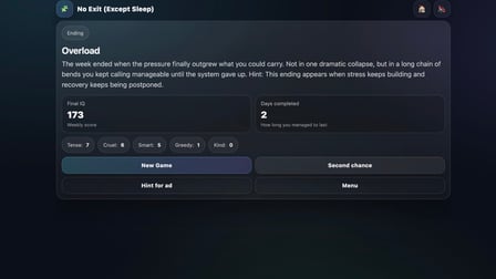 No Exit (Except Sleep) - Screenshot 3