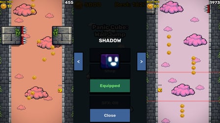 Panic Cube: Wall Jump - Screenshot 1