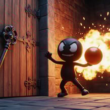 Doors, bombs, and keys.